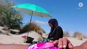 Surprised Muslim Man At The Beach By My Exposed Genitalia!