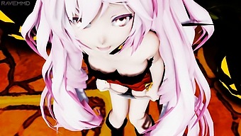 ミクの官能的な吸血鬼がエロ動画シリーズで遭遇!