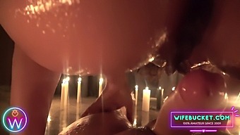Intense Couple Explores Threesome With Voluptuous Wife