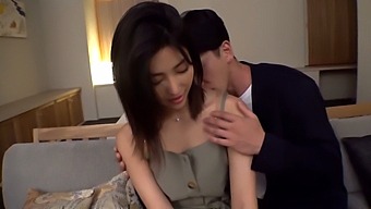 A Gorgeous Asian Woman Gives A Handjob And Blowjob To A Lucky Guy!